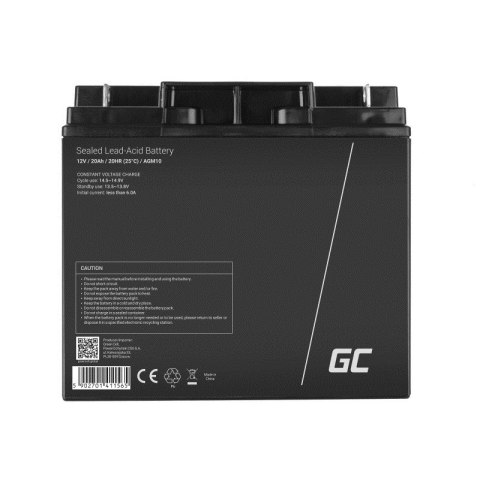 GREEN CELL AKUMULATOR ŻELOWY AGM10 12V 20AH GREEN CELL AKUMULATOR ŻELOWY AGM10 12V 20AH