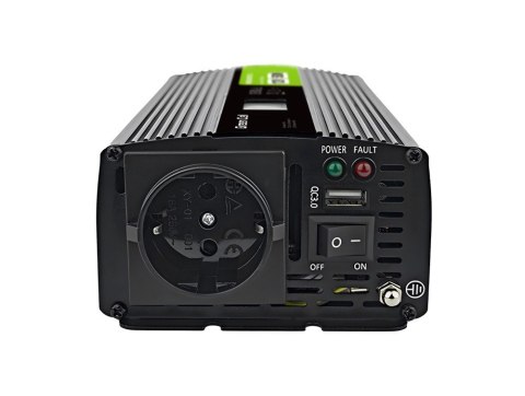 GREEN CELL PRZETWORNICA LCD 12V/230V 500W/1000W CZYSTY SINUS INVGC12P500LCD GREEN CELL PRZETWORNICA LCD 12V/230V 500W/1000W CZYSTY SINUS INVGC12P500LCD