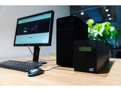 GREEN CELL ZASILACZ AWARYJNY UPS01LCD POWER PROOF 600VA 360W GREEN CELL ZASILACZ AWARYJNY UPS01LCD POWER PROOF 600VA 360W