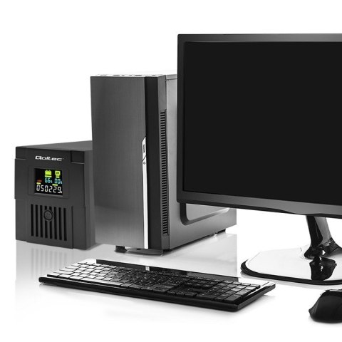 QOLTEC ZASILACZ AWARYJNY UPS LINE INTERACTIVE | MONOLITH | 1500VA | 900W | LCD | USB QOLTEC ZASILACZ AWARYJNY UPS LINE INTERACTIVE | MONOLITH | 1500VA | 900W | LCD | USB