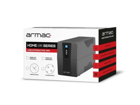 UPS ARMAC HOME LITE LINE-INT 2xSCHUKO HL850F/LEDV2 UPS ARMAC HOME LITE LINE-INT 2xSCHUKO HL850F/LEDV2