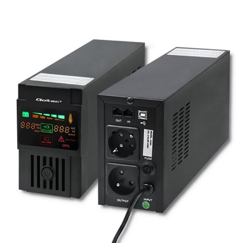 Zasilacz UPS Qoltec Monolith 53952 (TWR; 800VA) Zasilacz UPS Qoltec Monolith 53952 (TWR; 800VA)