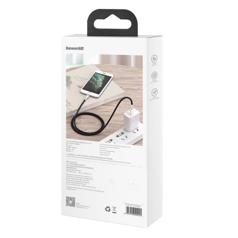 BASEUS CAFULE KABEL USB DO LIGHTNING 2.4A, 1M (CZA BASEUS CAFULE KABEL USB DO LIGHTNING 2.4A, 1M (CZA
