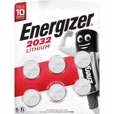 ENERGIZER BATERIE SPECJALISTYCZNE CR2032 6 SZTUK NEW ENERGIZER BATERIE SPECJALISTYCZNE CR2032 6 SZTUK NEW