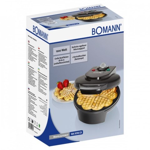 Gofrownica Boman WA 5018 czarna ( 1200W ; kolor czarny ) Gofrownica Boman WA 5018 czarna ( 1200W ; kolor czarny )