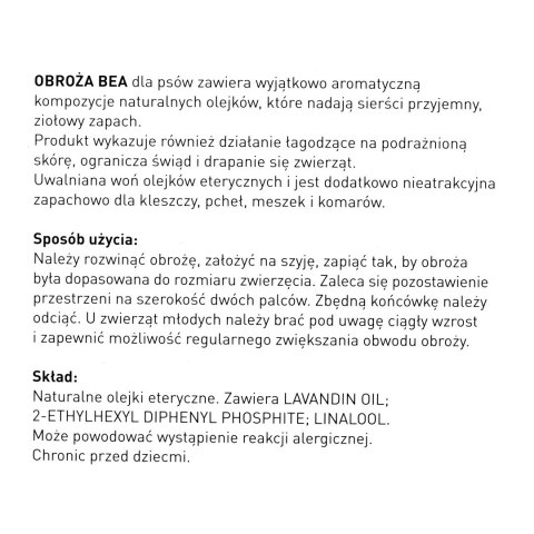 Beaphar obroża ochronna na kleszcze pchły dla psa rozm.S Beaphar obroża ochronna na kleszcze pchły dla psa rozm.S