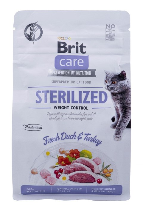 Brit Care Cat Grain-Free Weight Control - sucha karma dla kota - 400 g Brit Care Cat Grain-Free Weight Control - sucha karma dla kota - 400 g