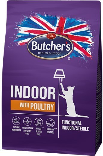 Butcher's Indoor/Sterile z kurczakiem - sucha karma dla kota - 800 g Butcher's Indoor/Sterile z kurczakiem - sucha karma dla kota - 800 g