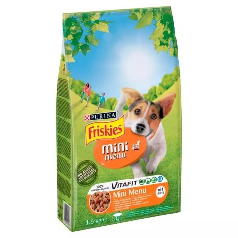 FRISKIES Mini Menu Kurczak z warzywami - sucha karma dla psa - 1,5 kg FRISKIES Mini Menu Kurczak z warzywami - sucha karma dla psa - 1,5 kg