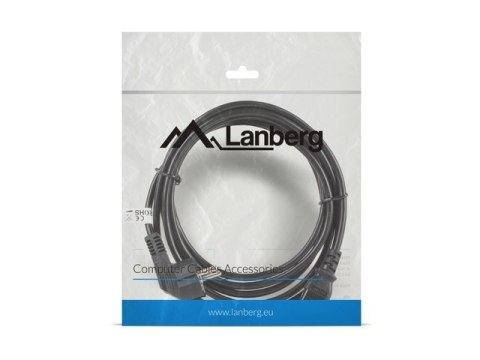 LANBERG KABEL ZASILAJĄCY VDE CEE 7/7 -> C13 3M LANBERG KABEL ZASILAJĄCY VDE CEE 7/7 -> C13 3M
