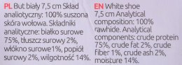 MACED Przysmak dla psa - but biały 7,5 cm