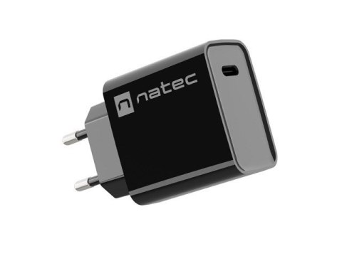 NATEC ŁADOWARKA SIECIOWA RIBERA USB-C 20W POWER DELIVERY CZARNA NUC-2060 NATEC ŁADOWARKA SIECIOWA RIBERA USB-C 20W POWER DELIVERY CZARNA NUC-2060