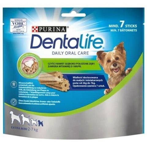 PURINA Dentalife Extra Mini - przekąska dentystyczna dla psa - 69 g PURINA Dentalife Extra Mini - przekąska dentystyczna dla psa - 69 g