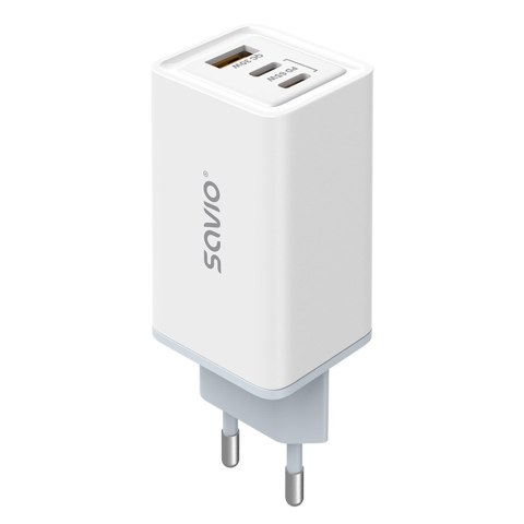 SAVIO ŁADOWARKA SIECIOWA GAN 65W BIAŁA LA-07 SAVIO ŁADOWARKA SIECIOWA GAN 65W BIAŁA LA-07