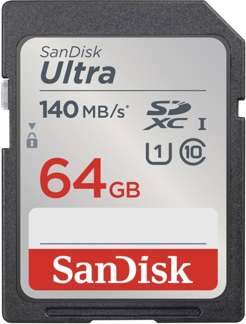 SANDISK ULTRA SDHC 64GB 140MB/s CL10 UHS-I SANDISK ULTRA SDHC 64GB 140MB/s CL10 UHS-I