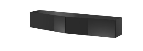 Szafka RTV VIGO SLANT 180cm (2x90) czarny/czar.poł Szafka RTV VIGO SLANT 180cm (2x90) czarny/czar.poł