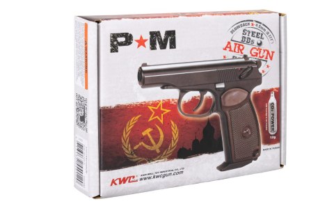 Wiatrówka pistolet RANGER PM BB KWC kal. 4,5 BBs Blow Back 15 strz. FULL METAL CO2 (AAKCMB440AZB) Wiatrówka pistolet RANGER PM BB KWC kal. 4,5 BBs Blow Back 15 strz. FULL METAL CO2 (AAKCMB440AZB)