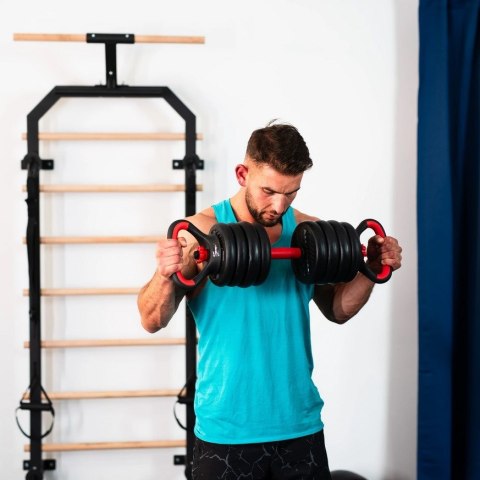 Zestaw ciężarów 6w1 HMS SGN120 (sztanga, sztangielki i kettlebell) 20kg Zestaw ciężarów 6w1 HMS SGN120 (sztanga, sztangielki i kettlebell) 20kg