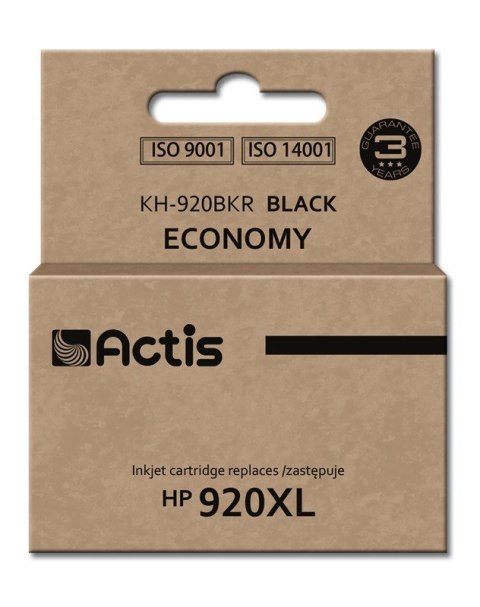 Actis KH-920BKR Tusz (zamiennik HP 920XL CD975AE; Standard; 50 ml; czarny) Actis KH-920BKR Tusz (zamiennik HP 920XL CD975AE; Standard; 50 ml; czarny)