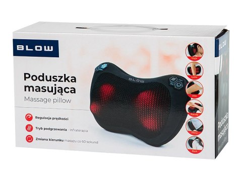BLOW PODUSZKA MASUJĄCA SHIATSU MASAŻER BLACK BLOW PODUSZKA MASUJĄCA SHIATSU MASAŻER BLACK