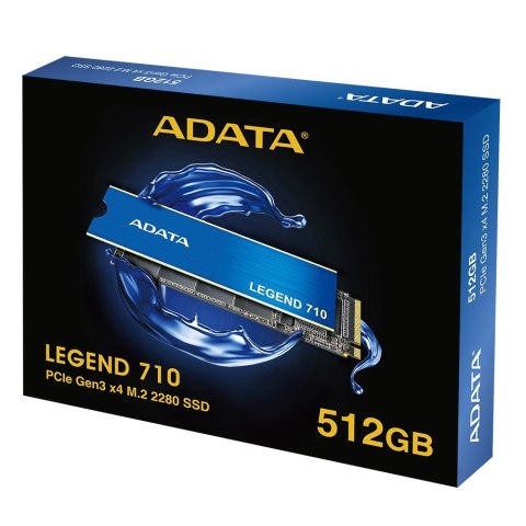 Dysk SSD ADATA LEGEND 710 512GB M.2 2280 PCIe Gen3x4 Dysk SSD ADATA LEGEND 710 512GB M.2 2280 PCIe Gen3x4