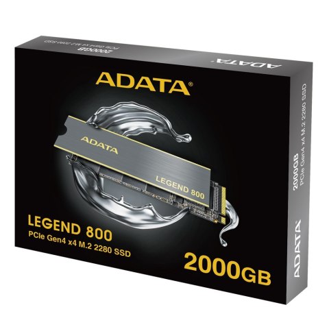 Dysk SSD ADATA Legend 800 2TB M.2 2280 PCI-E x4 Gen4 NVMe Dysk SSD ADATA Legend 800 2TB M.2 2280 PCI-E x4 Gen4 NVMe