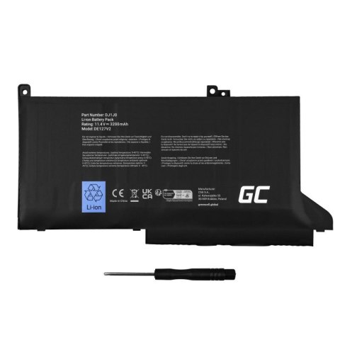 GREEN CELL BATERIA DE127V2 DJ1J0 DO DELL LATITUDE 7280 7290 7380 7390 7480 7490 2700MAH 11.4V GREEN CELL BATERIA DE127V2 DJ1J0 DO DELL LATITUDE 7280 7290 7380 7390 7480 7490 2700MAH 11.4V