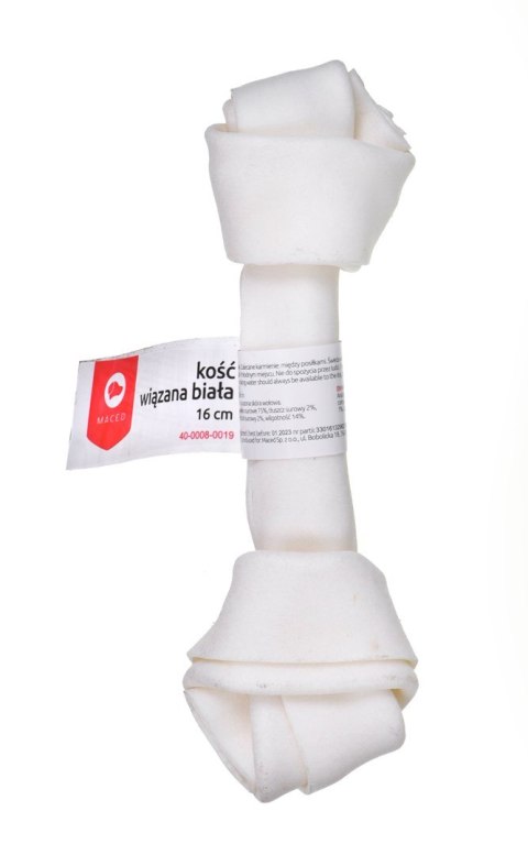 MACED Kość wiązana biała 16 cm - przysmak dla psa - 1 szt.