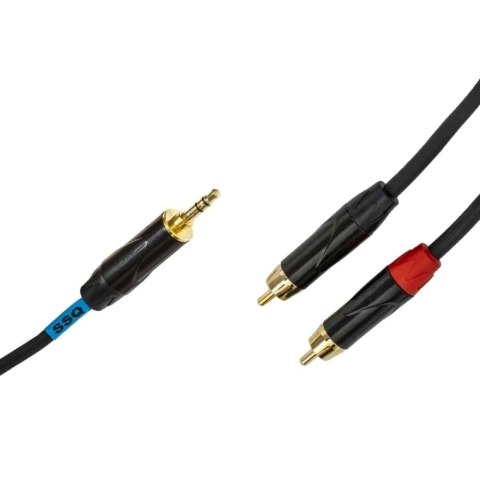 SSQ MiJRCA1 - Kabel mini jack stereo- 2xRCA 1 metrowy SSQ MiJRCA1 - Kabel mini jack stereo- 2xRCA 1 metrowy