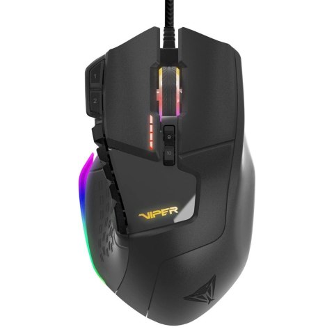 Mysz komputerowa Patriot Memory Viper V570 RGB PV570LUXWAK (laserowa; 12000 DPI; kolor czarny Mysz komputerowa Patriot Memory Viper V570 RGB PV570LUXWAK (laserowa; 12000 DPI; kolor czarny