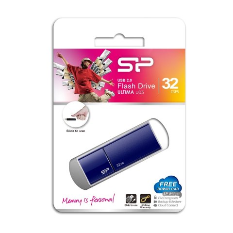 Pendrive Silicon Power Ultima U05 32GB USB 2.0 navy blue (SP032GBUF2U05V1D) Pendrive Silicon Power Ultima U05 32GB USB 2.0 navy blue (SP032GBUF2U05V1D)