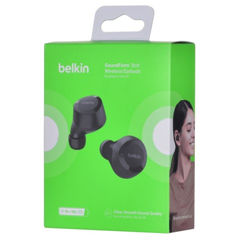 BELKIN EARBUDS SOUNDFORM BOLT WIRELESS CZARNE BELKIN EARBUDS SOUNDFORM BOLT WIRELESS CZARNE