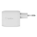 BELKIN WALL CHARGER 45W DUAL USB-C GAN PPS WHITE