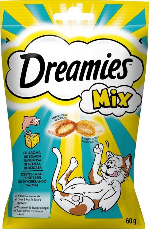 DREAMIES przysmak Łosoś Ser dla kota 60g DREAMIES przysmak Łosoś Ser dla kota 60g