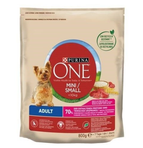PURINA One Mini Adult Wołowina, ryż - sucha karma dla psa - 800 g PURINA One Mini Adult Wołowina, ryż - sucha karma dla psa - 800 g