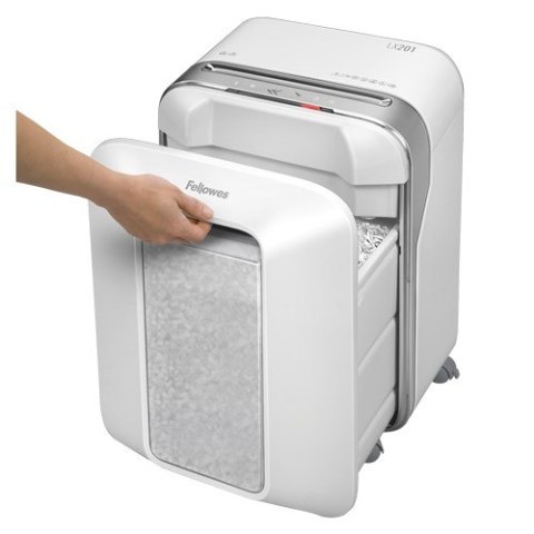 Fellowes Niszczarka osobista LX201 biała, 22L Fellowes Niszczarka osobista LX201 biała, 22L