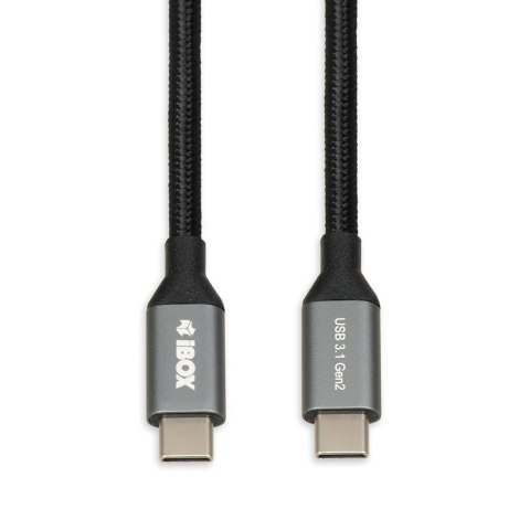 Kabel IBOX IKUMTC31G2 (USB typu C - USB typu C ; 1m; kolor czarny) Kabel IBOX IKUMTC31G2 (USB typu C - USB typu C ; 1m; kolor czarny)