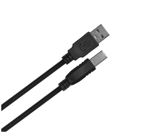 LANBERG KABEL USB-A -> USB-B M/M 1M (FERRYT, CZARNY) CA-USBA-11CC-0010-BK LANBERG KABEL USB-A -> USB-B M/M 1M (FERRYT, CZARNY) CA-USBA-11CC-0010-BK