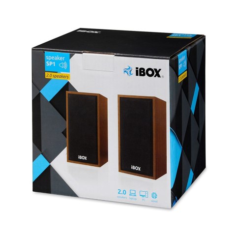 Zestaw głośników IBOX IGLSP1 IGLSP1 (2.0; kolor brązowy) Zestaw głośników IBOX IGLSP1 IGLSP1 (2.0; kolor brązowy)