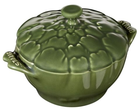 Mini Cocotte ceramiczny okrągły karczoch STAUB 40500-326-0 - zielony 470 ml Mini Cocotte ceramiczny okrągły karczoch STAUB 40500-326-0 - zielony 470 ml