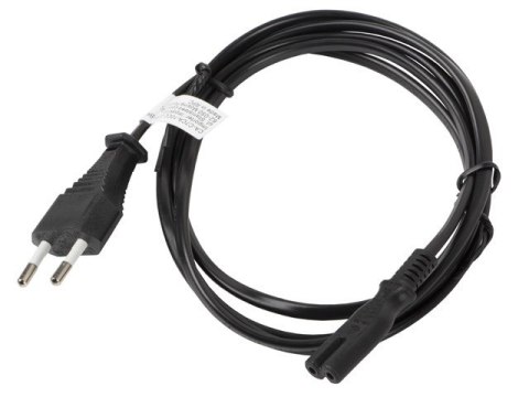 LANBERG KABEL ZASILAJĄCY EURO CEE 7/16 -> C7 1.8M (ÓSEMKA) LANBERG KABEL ZASILAJĄCY EURO CEE 7/16 -> C7 1.8M (ÓSEMKA)