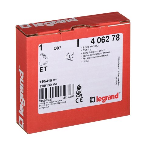 Legrand Wyzwalacz wzrostowy 110-415V Legrand Wyzwalacz wzrostowy 110-415V