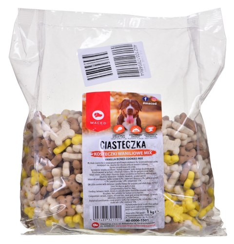 Maced Ciastka Kostka Wanilia Mix - przysmak dla psa - 1 kg Maced Ciastka Kostka Wanilia Mix - przysmak dla psa - 1 kg