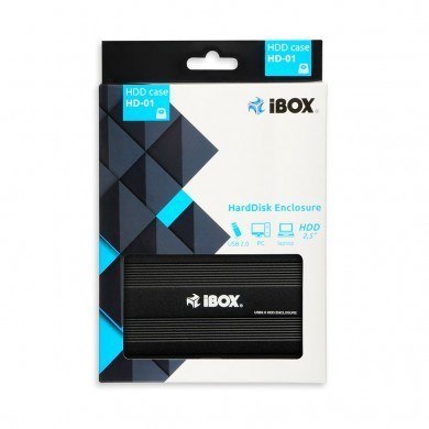 Obudowa IBOX HD-01 ZEW. 2,5" USB 2.0 IEU2F01 (2.5"; USB 2.0; Aluminium; kolor czarny) Obudowa IBOX HD-01 ZEW. 2,5" USB 2.0 IEU2F01 (2.5"; USB 2.0; Aluminium; kolor czarny)