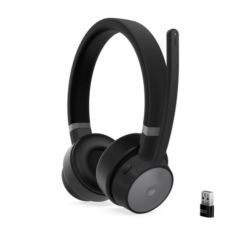 Słuchawki Lenovo Go ANC bezprzewodowe bluetooth stacja łałująca GXD1C99241 grafitowe Słuchawki Lenovo Go ANC bezprzewodowe bluetooth stacja łałująca GXD1C99241 grafitowe