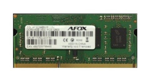 AFOX SO-DIMM DDR3 4GB 1333MHZ AFSD34AN1P AFOX SO-DIMM DDR3 4GB 1333MHZ AFSD34AN1P