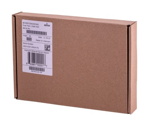 Broadcom karta sieciowa BCM5720-2P 2x 1GbE RJ45 PCIe NIC 2.0 x1 Broadcom karta sieciowa BCM5720-2P 2x 1GbE RJ45 PCIe NIC 2.0 x1