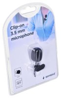GEMBIRD MIKROFON MIC-C-01 CLIP-ON 3.5MM CZARNY