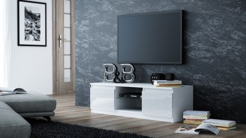 STOLIK RTV 120 BIAŁY SZYBA POŁYSK STOLIK RTV 120 BIAŁY SZYBA POŁYSK