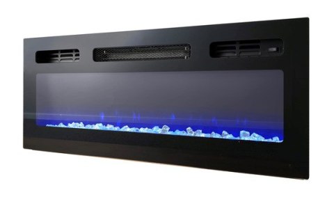 Szafka RTV EVA z kominkiem elektrycznym 180x40x52 grafit/grafit połysk Szafka RTV EVA z kominkiem elektrycznym 180x40x52 grafit/grafit połysk